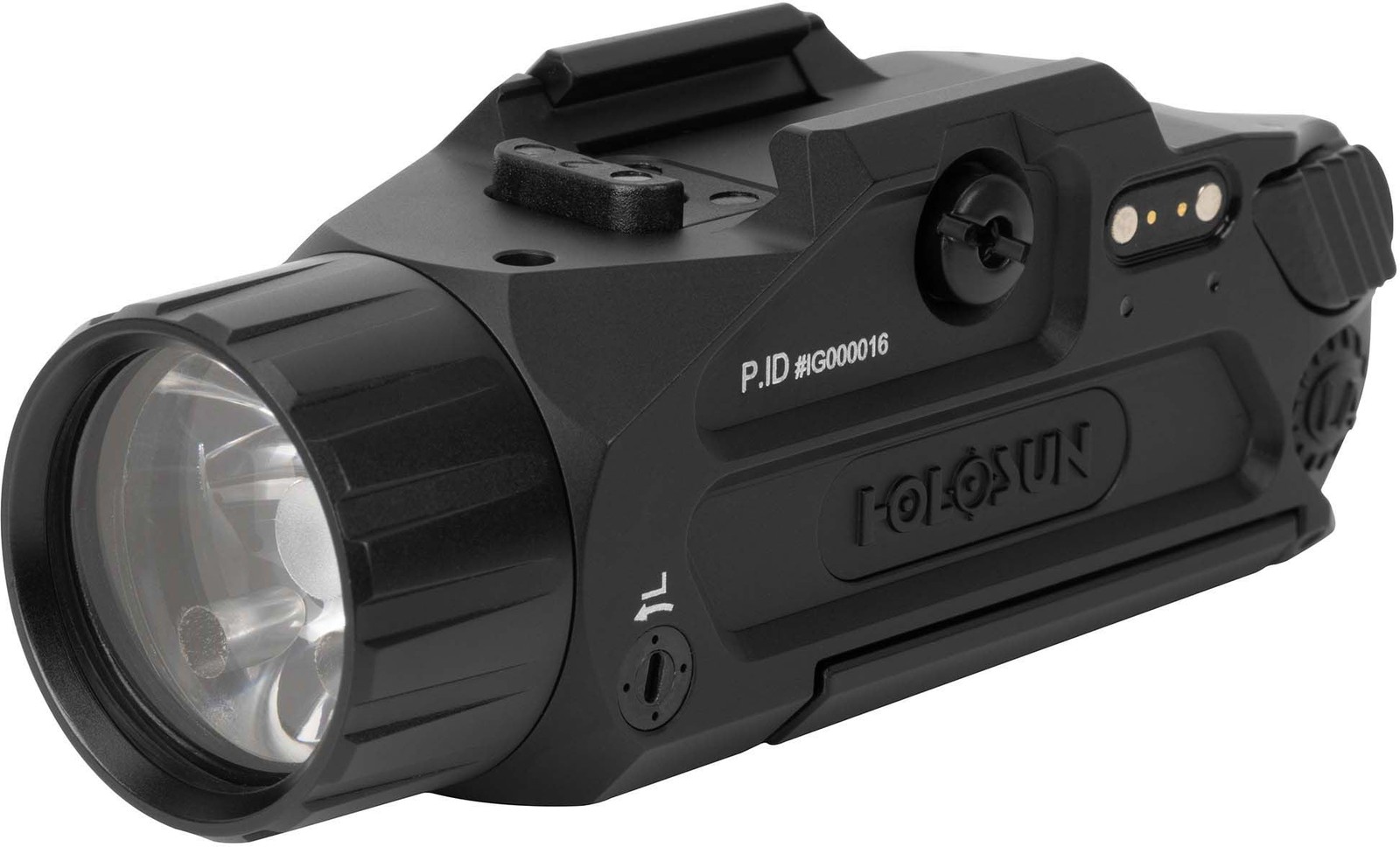 Holosun P.ID-Dual 1000 Lumen Light & Green Laser, Black, P.ID-DUAL Weapon Light