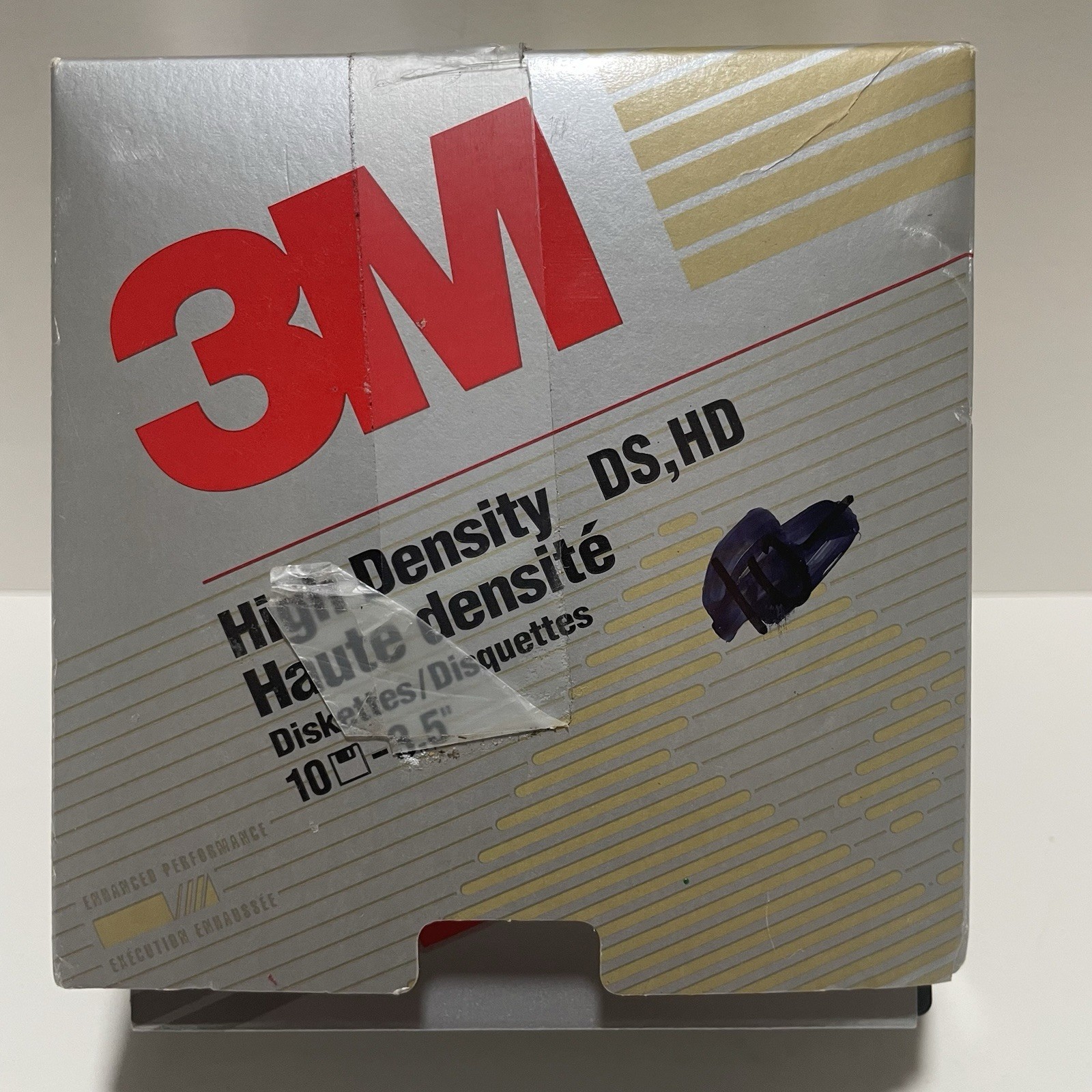 3M 3.5” Floppy Disks DS HD 1.44MB Lot of 9w/ Box Vintage Fast Shipping