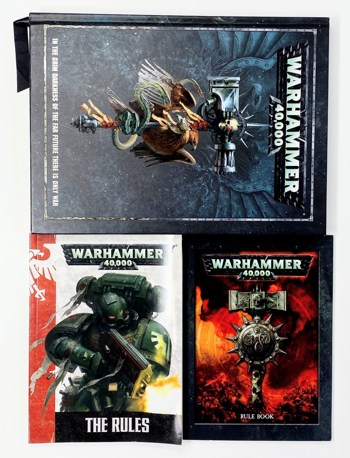 Warhammer 40k Book Lot: 5th Edition Rulebook + 7th  & 8th Edition Rulebook GW