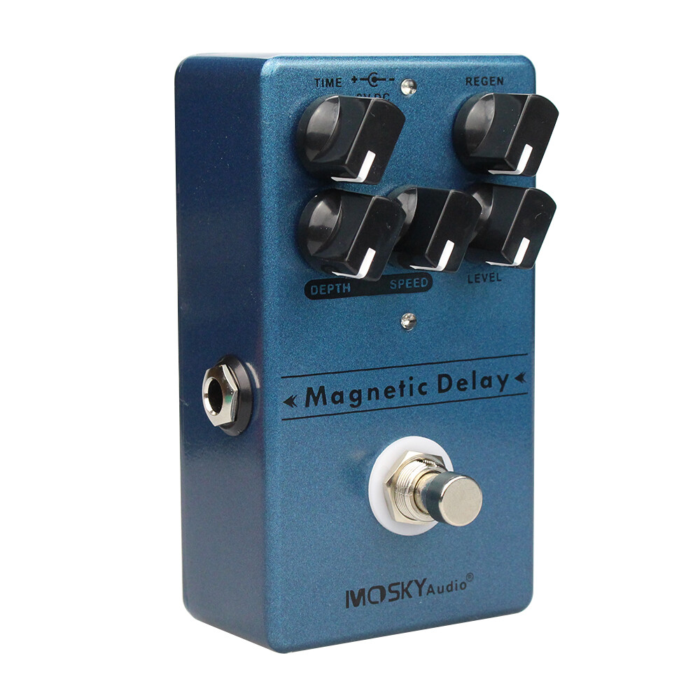 Mosky Delay/Distortion/Fuzz Guitar Bass Effect Pedal True Bypass with LED Light
