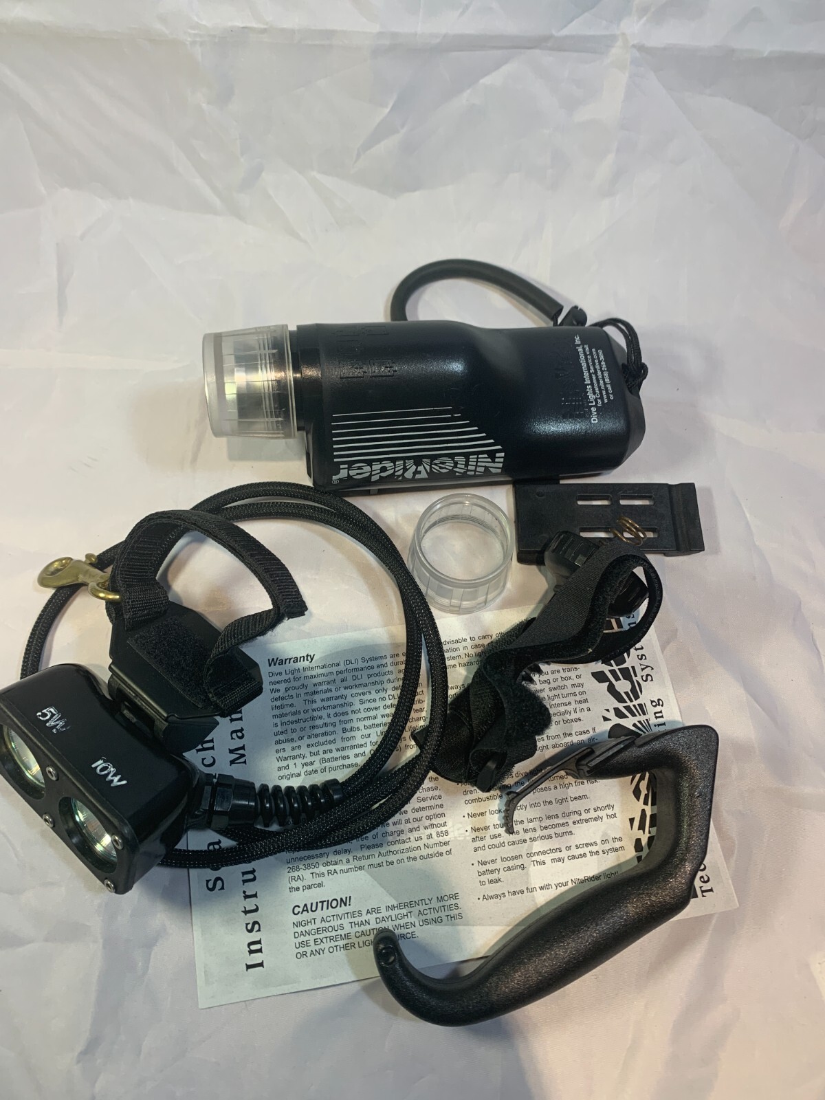 NiteRider scuba dive light system canister Pro Diver