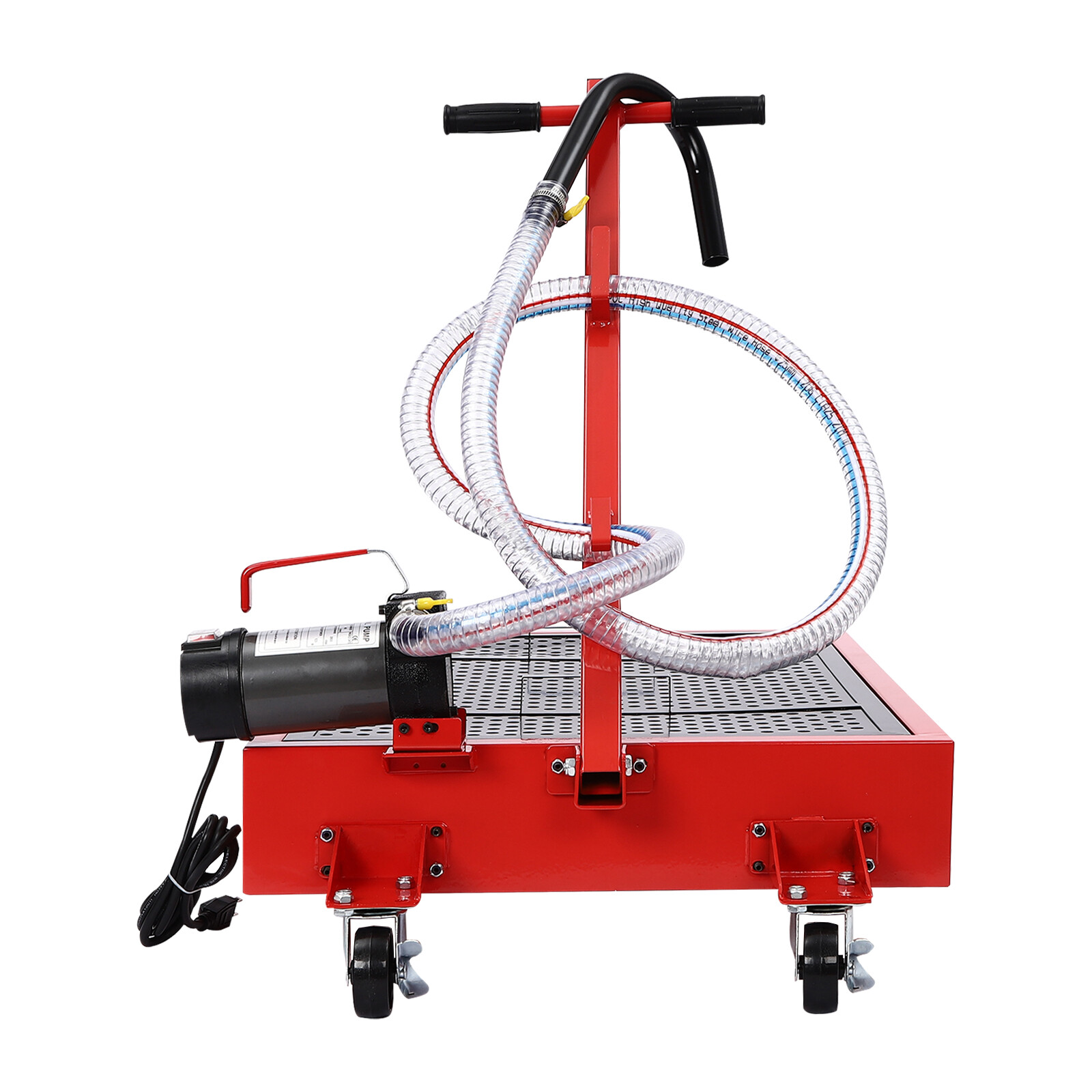 17Gallon Portable Oil Drain with Pump Truck Oil Drain Low Profile Oil Change Pan