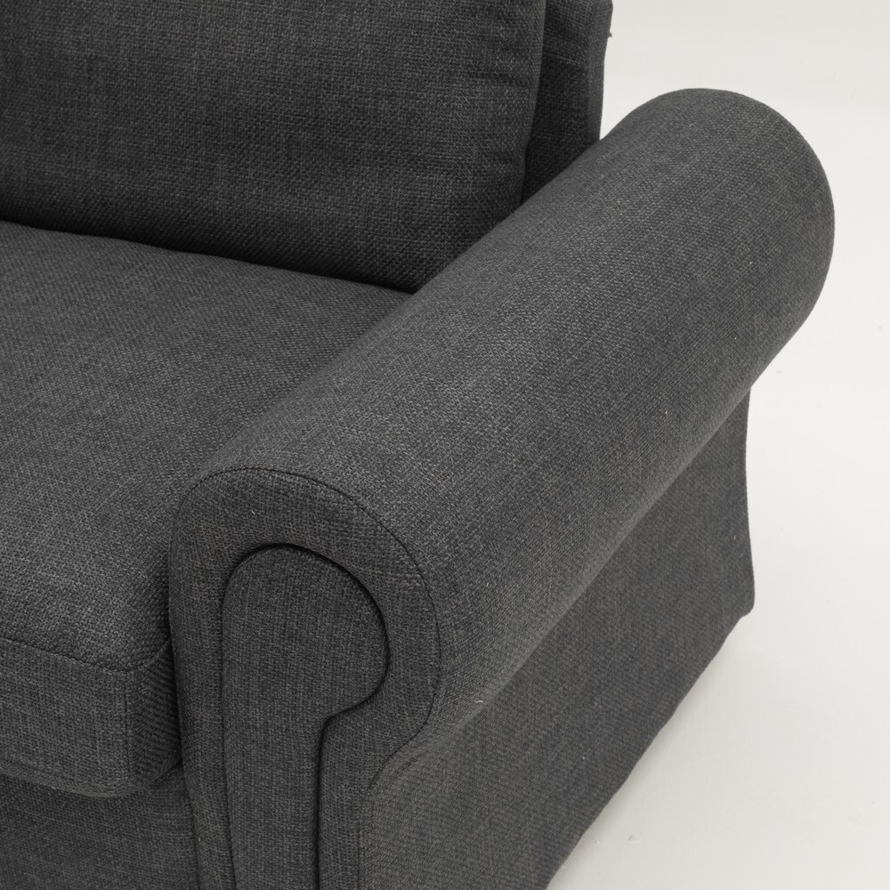 2 / 3 Seater Sofa with Storage Solution Linen Fabric Couch Love Seat Settee