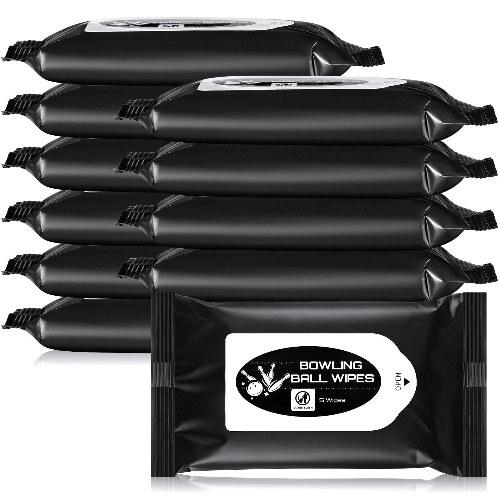 Bowling Ball Cleaner Kit Bulk Portable Cleaner Wipes Accessories Bowling Towe...