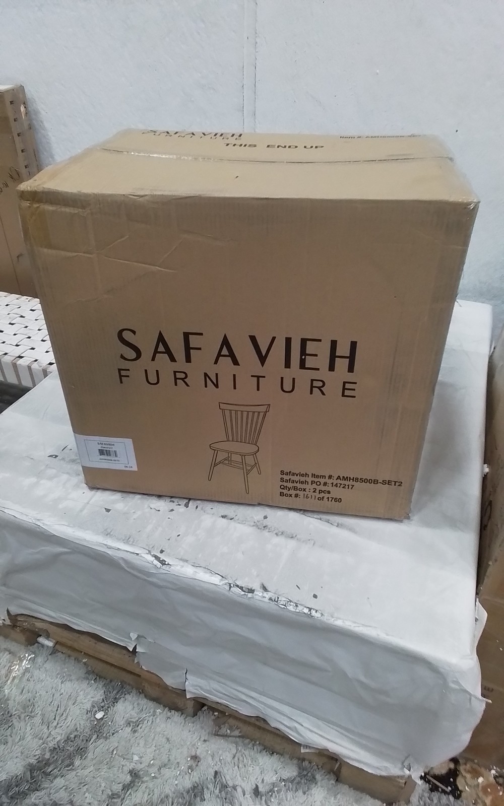Safavieh PARKER SPINDEL SIDE CHAIR, Reduced Price 2172763555 AMH8500B-SET2