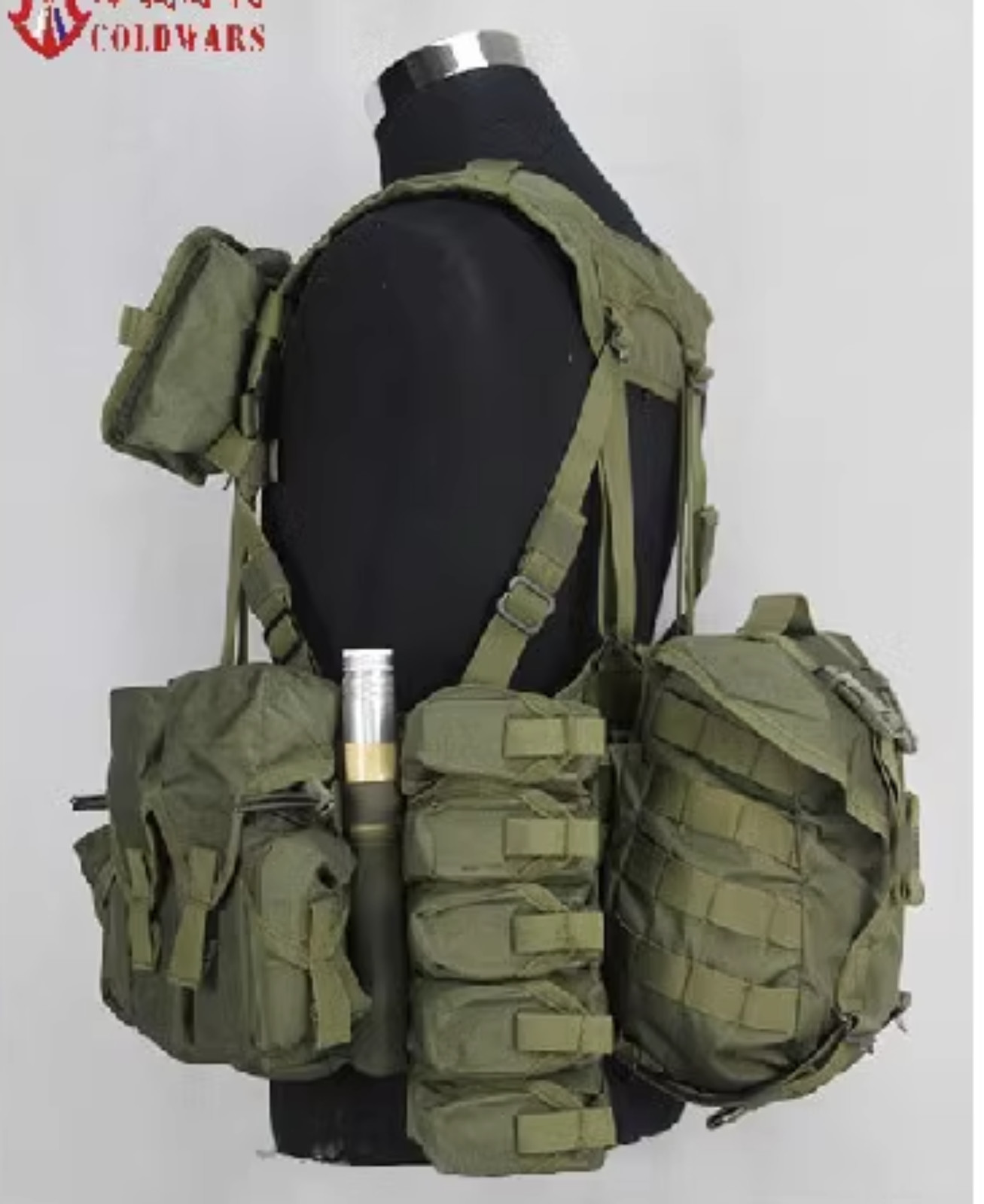 Russian Military Smersh Tactics Combat Chest Vest Green AK+VOG Set
