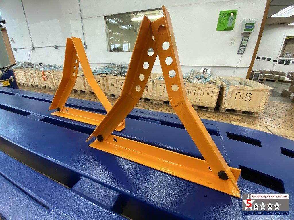 SET#43 FRAME MACHINE 2 UNIVERSAL WHEEL STANDS ADJUSTABLE CHIEF STYLE 674507