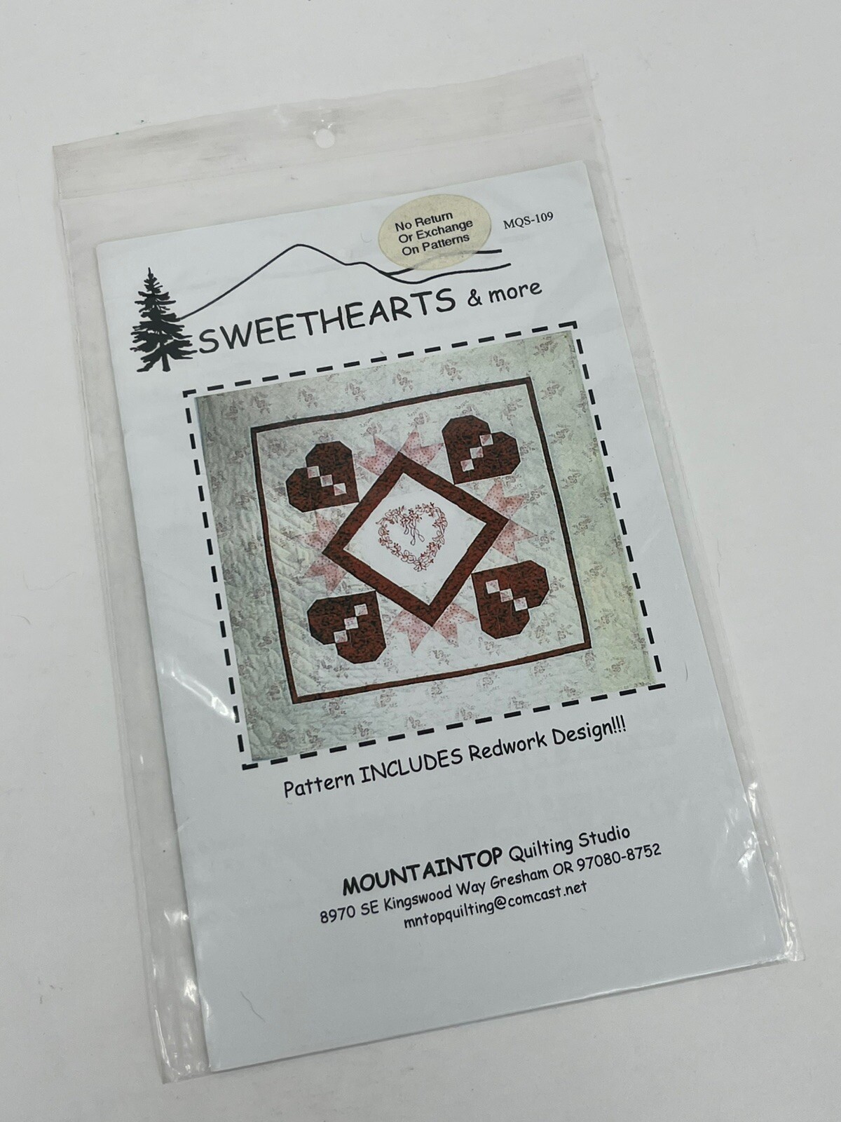 Mountain Top Quilting Studio : Sweethearts & More Quilt Pattern UNCUT