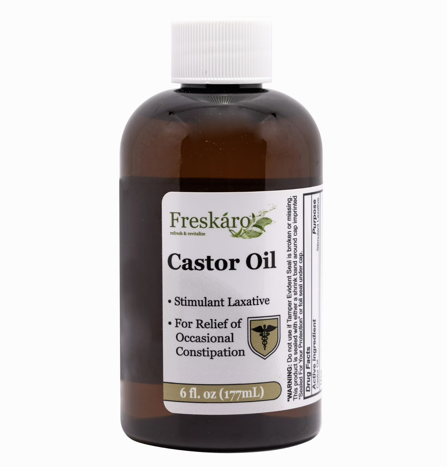 Freskaro Castor Oil Stimulant Laxative 6fl oz