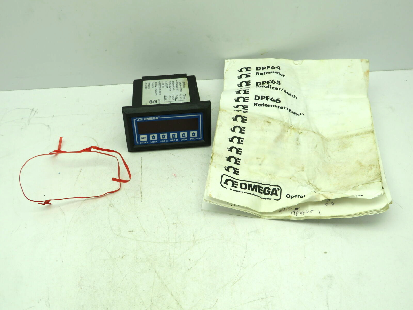 Omega DP-F65-A Ratemeter Totalizer CPU Display Module 110V