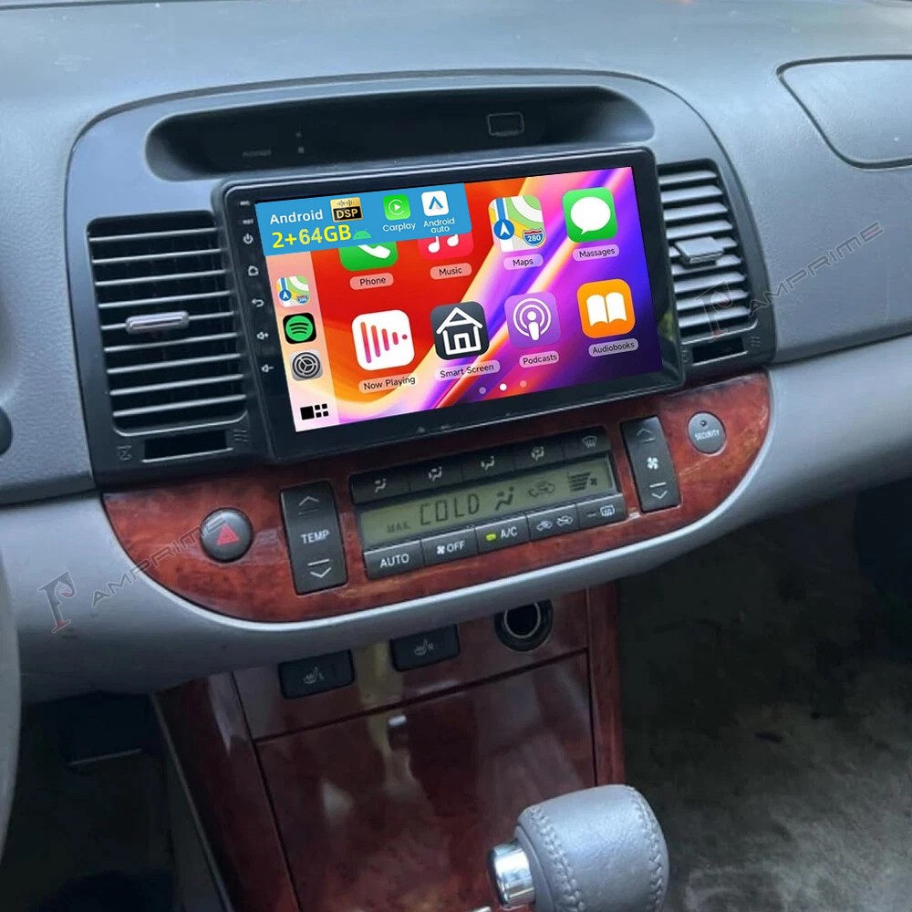 For Toyota Camry 2000-2006 9" Car Stereo Radio GPS Navi Android 15 WIFI Carplay