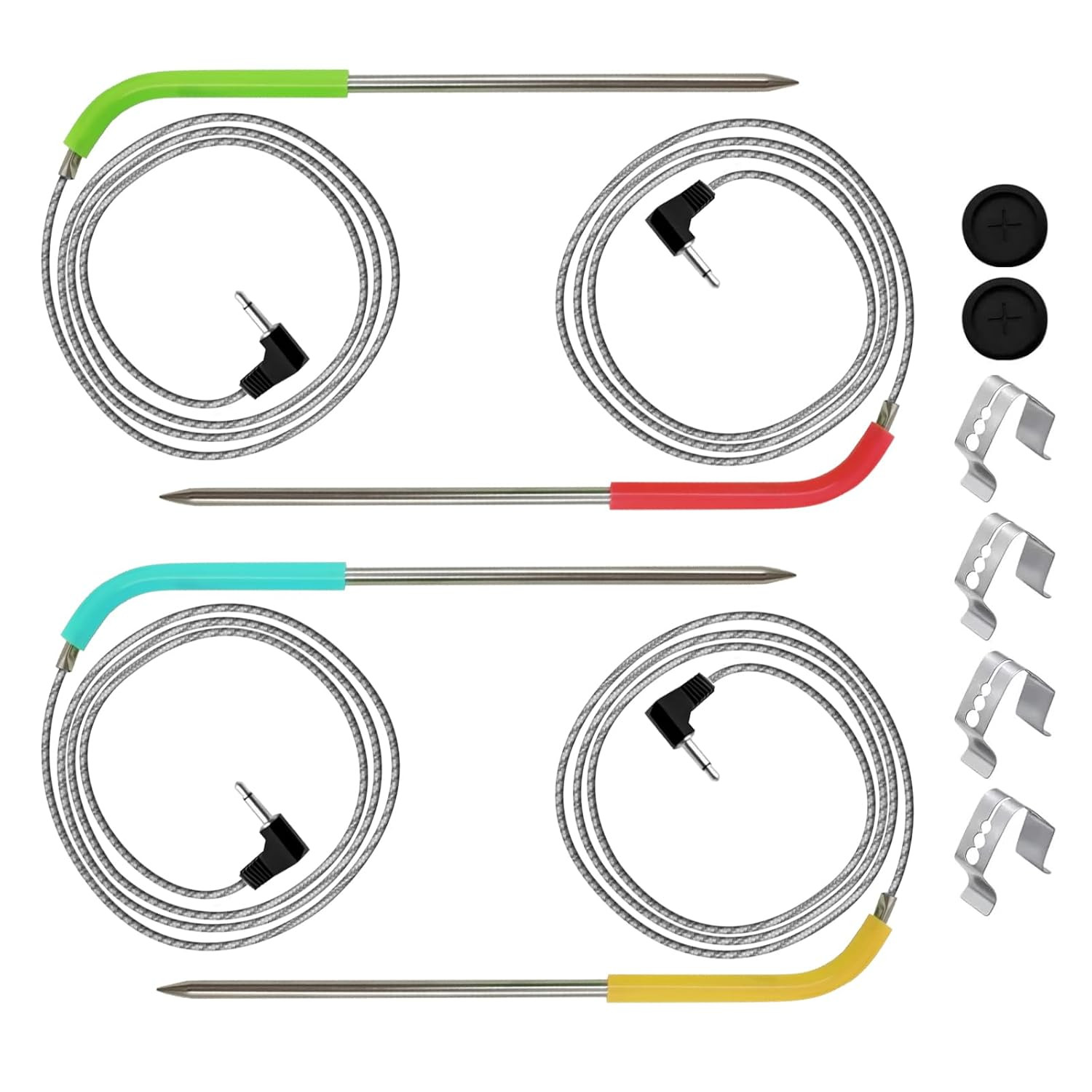4-Pack Meat Temperature Probe Replacement Parts for Masterbuilt 710 Digital Elec