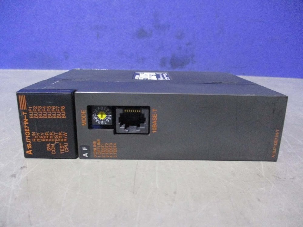 MITSUBISHI MELSEC A1SJ71QE71N-T PLC Ethernet Module USED