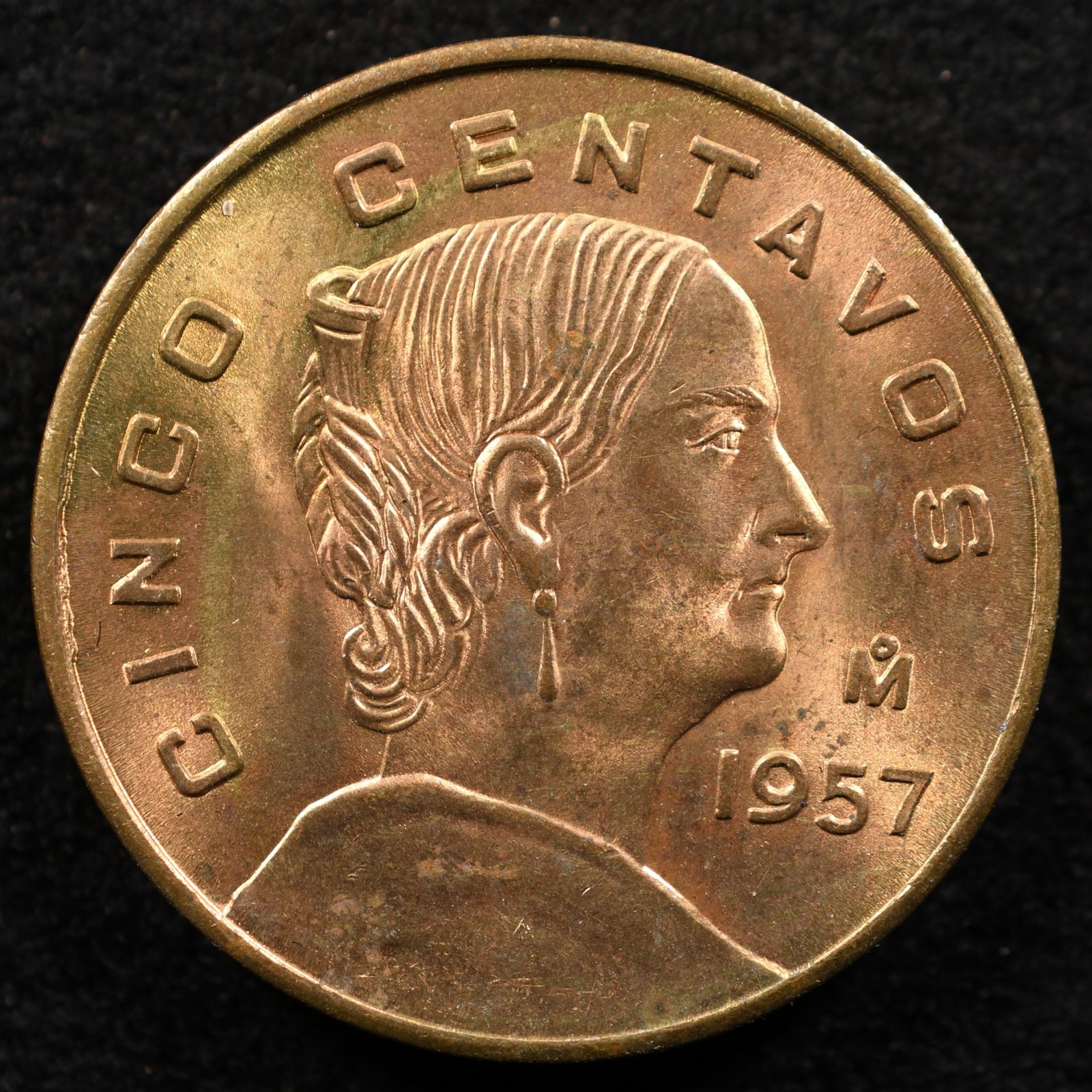 Mexico 5 Centavos 1957, Coin, Inv#F582