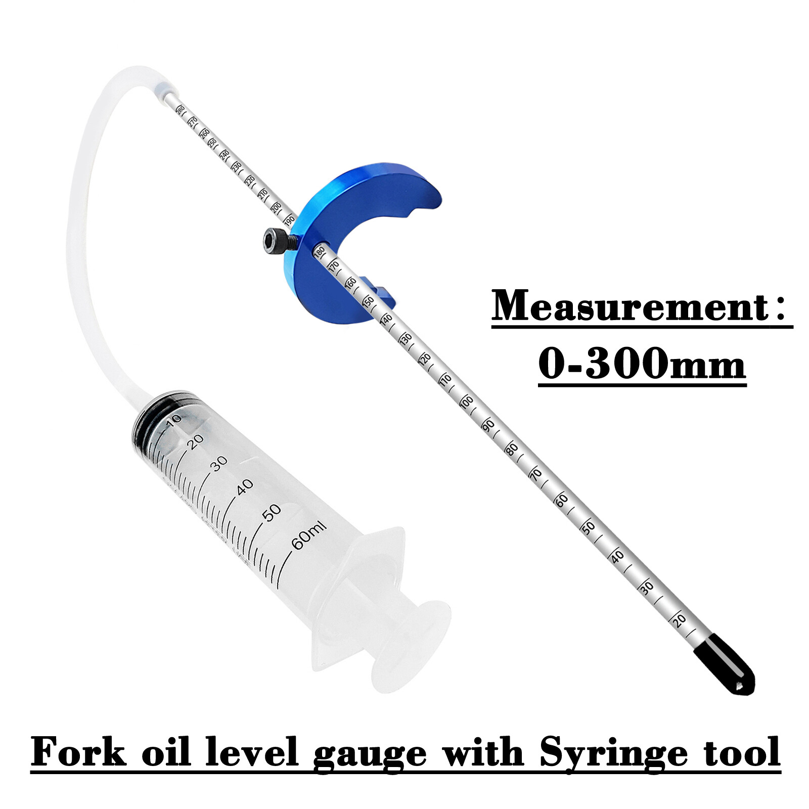 US STOCK 0-300mm Fork Oil Level Gauge Tool Front Suspension Motorcycle Motorbike