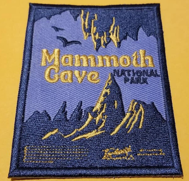 Mammoth Cave Kentucky National Park Embroidered Patch approx 2.5x3.5"