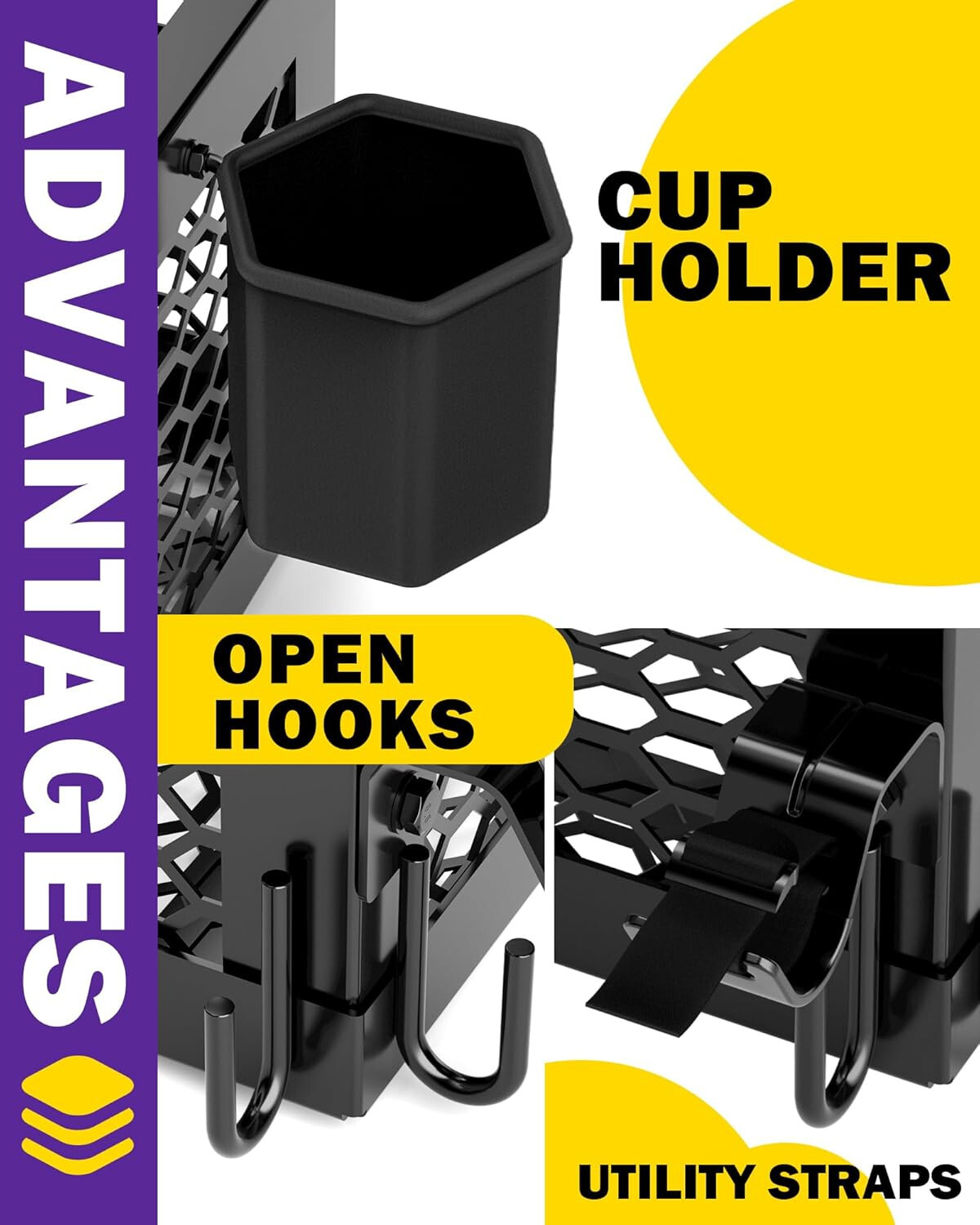 Heavy Duty Tractor Tool Box Universal Basket for Tractor and Zero Turn Mower