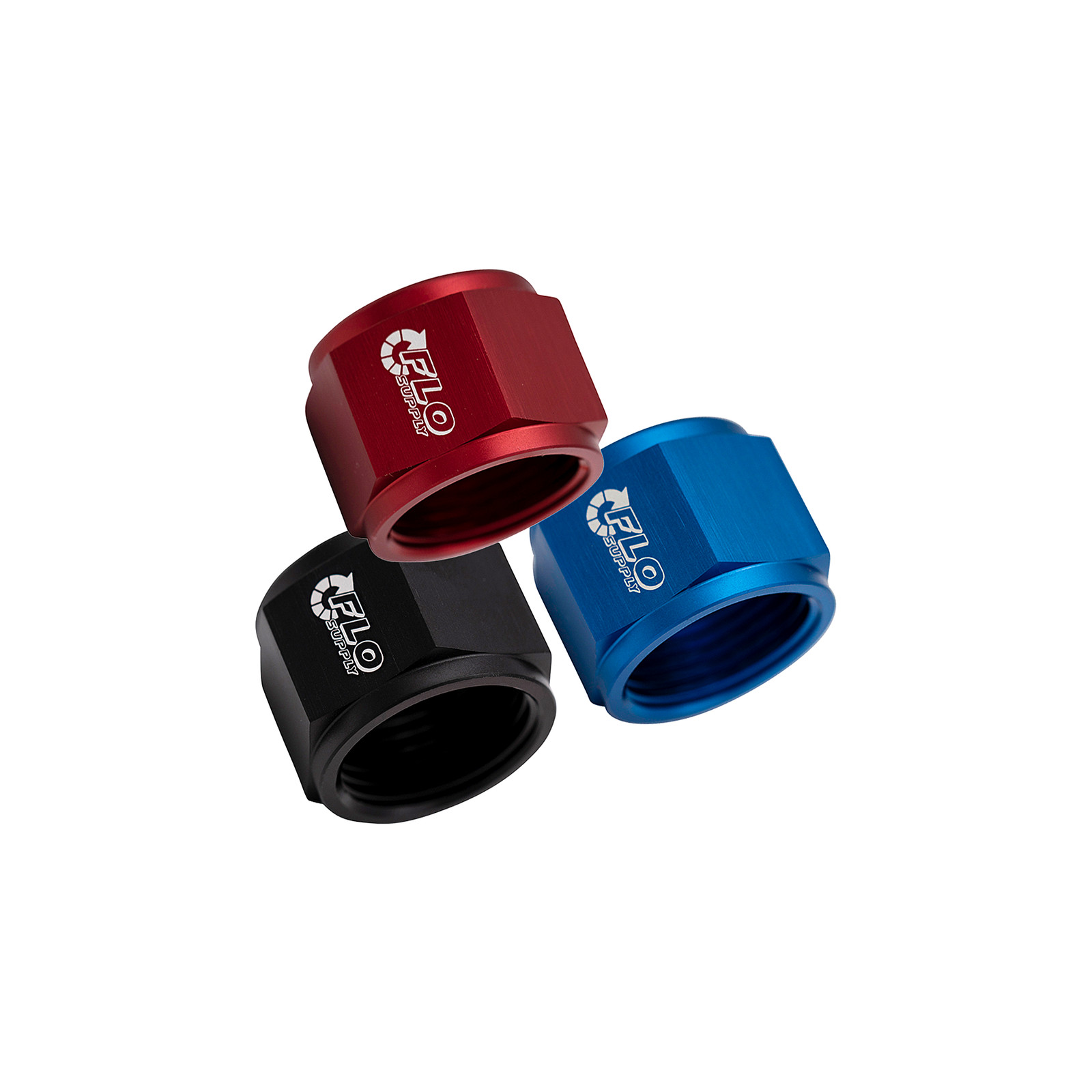 Flo Supply 8AN Black B-Nut