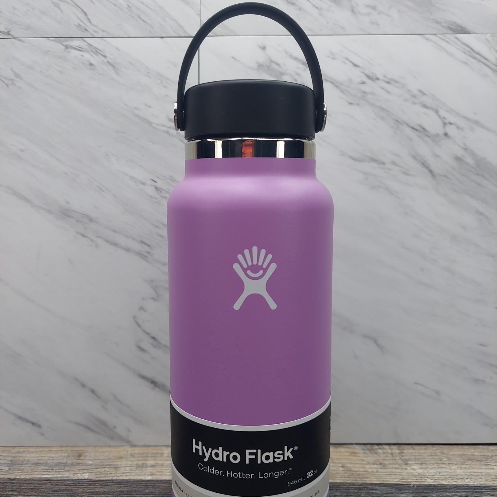 Hydro Flask 32 oz Vacuum Insulated Wide Mouth Stainless Steel Water Bottle Lilac