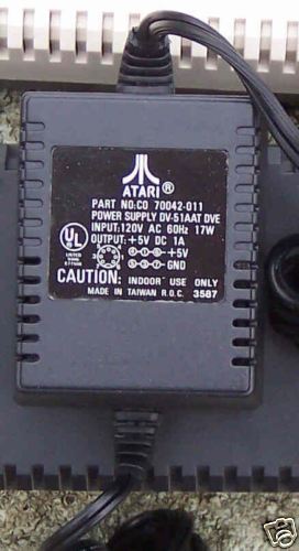 POWER ADAPTER 5 VDC 1.0A Orig NEW Atari XL/XE Ver#5 MINI