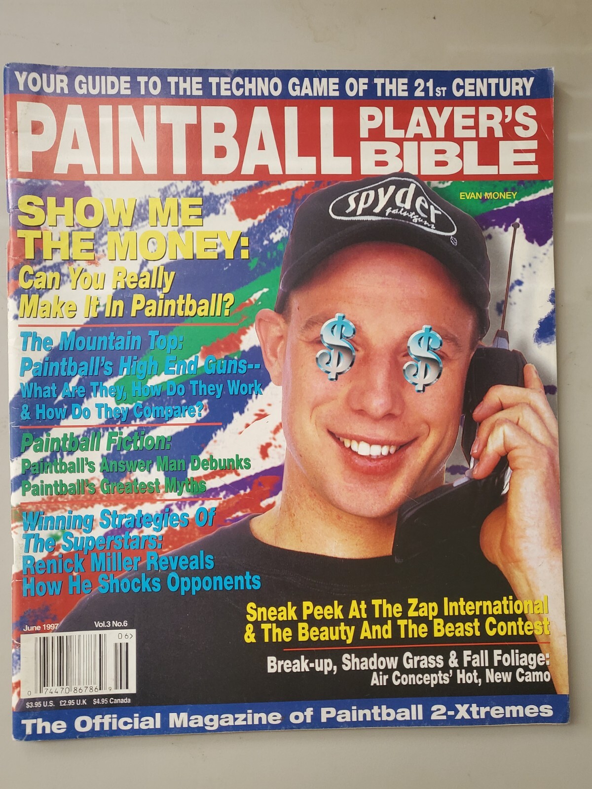 RARE Paintball Player's Bible Magazine June 1997 Collector's Item Vintage