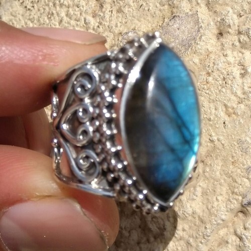 Labradorite Ring 925 Sterling Silver Handmade Gemstone Ring Designer Ring Gift