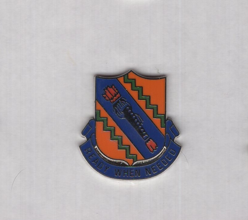 168th Aviation Battalion crest DUI c/b clutchback badge V-21