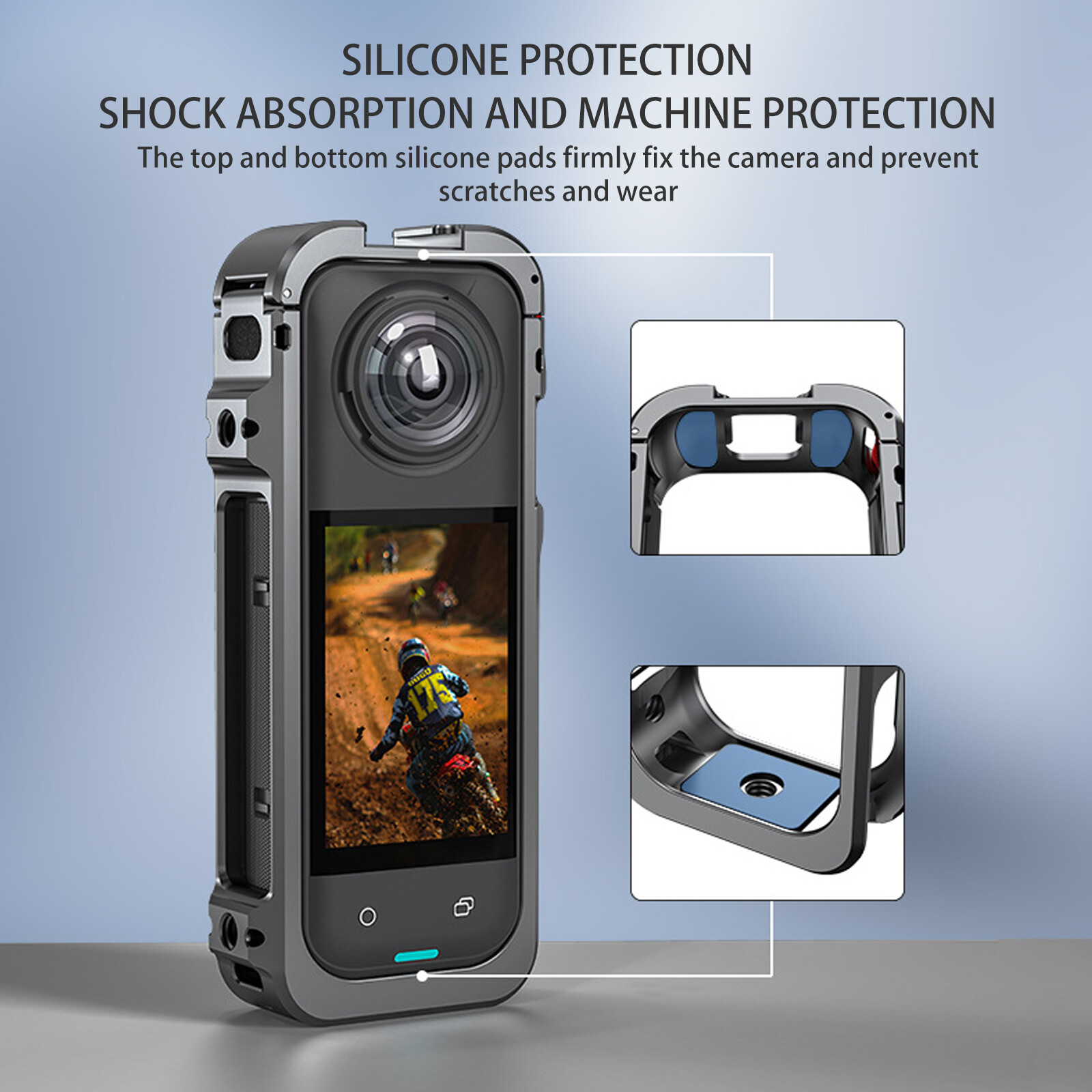 Protective Frame Case With Lens Cover Kit For Insta360 X5 Camera AccessoriesTp