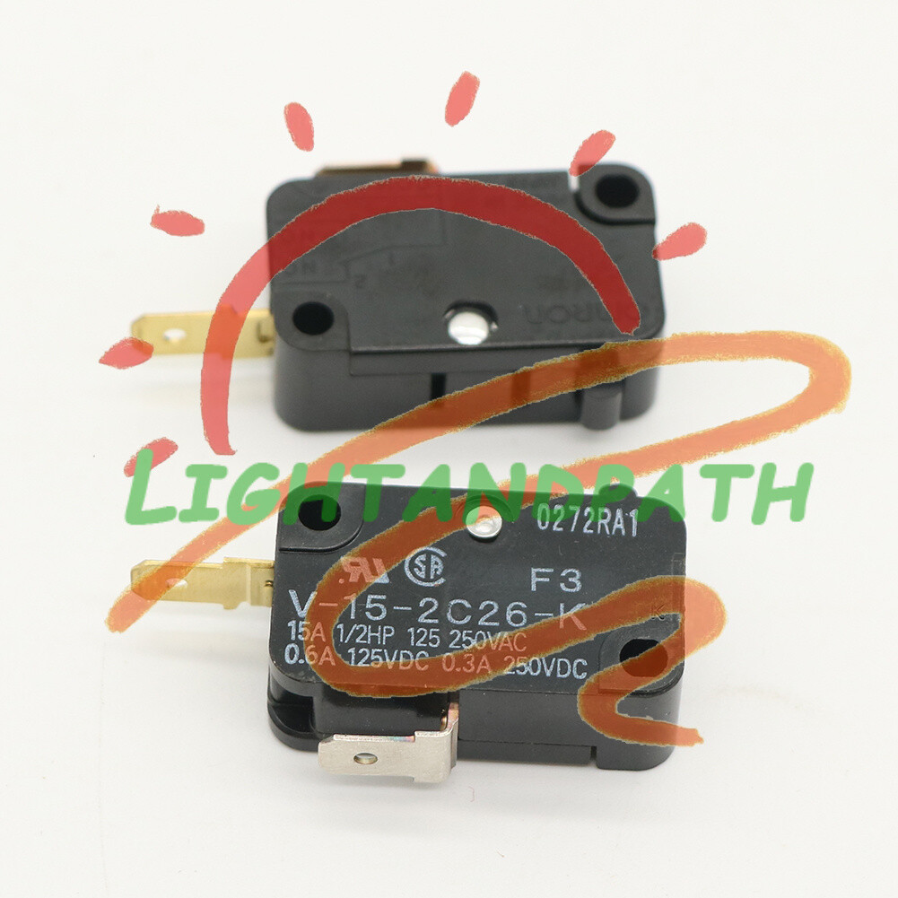 2 pieces Omron V-15-2C26-K (F3) Micro Switch New