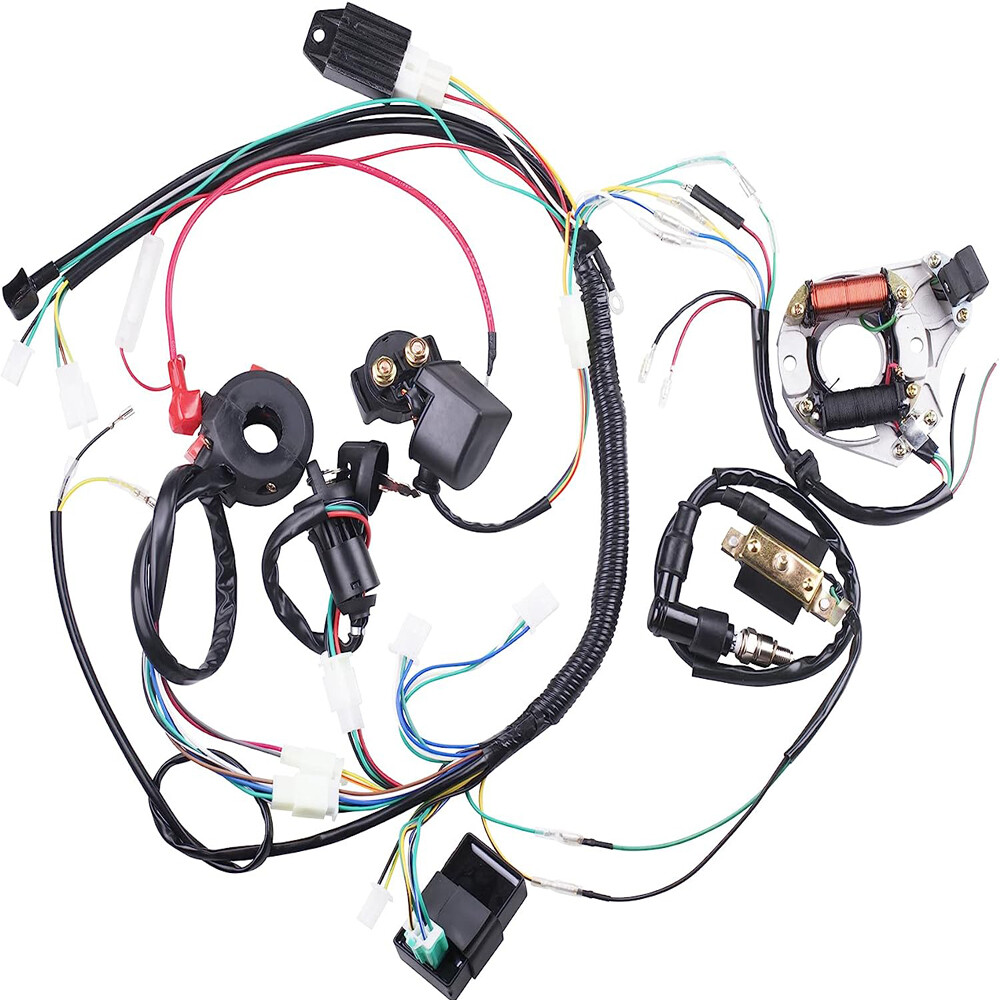 Wire Harness Wiring CDI Assembly for 50/70/90/110cc/125cc ATV Quad Coolster GO