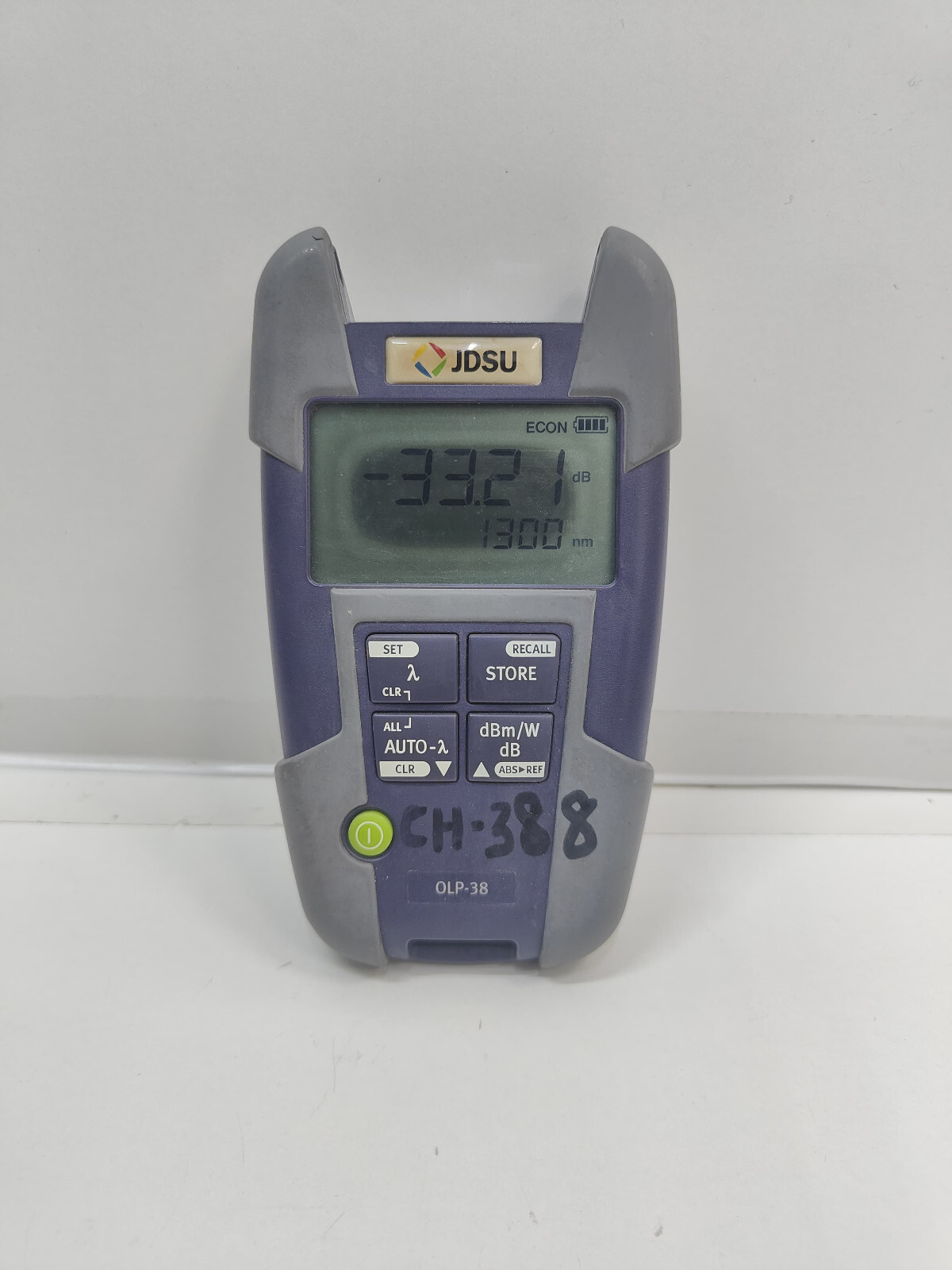 JDSU OLP-38 Smart Pocket Optical Power Meter, CH#388 (TESTED TURNS ON)
