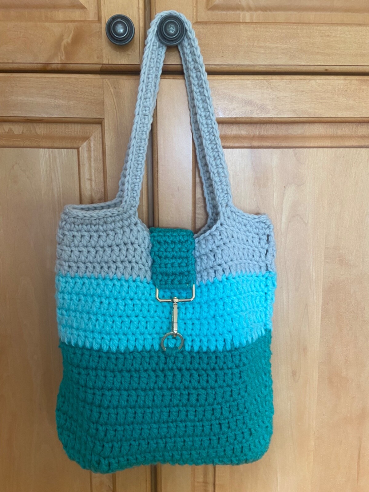 Project tote bag crochet knitting Mother’s Day LINED purse handbag market