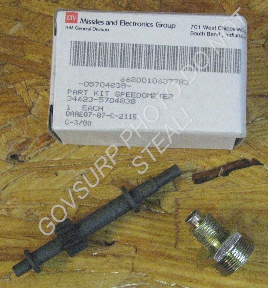 SPEEDOMETER DRIVE GEAR KIT M151 M151A1 M151A2 MUTT 5704838 6680-01-063-7783
