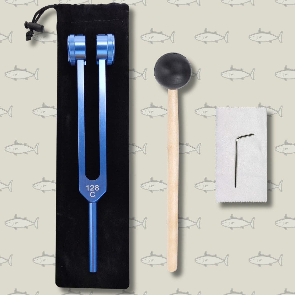 Otto 128 hz Biosonics Weighted Tuning Fork Diapason Medical 128 hertz Tuning ...