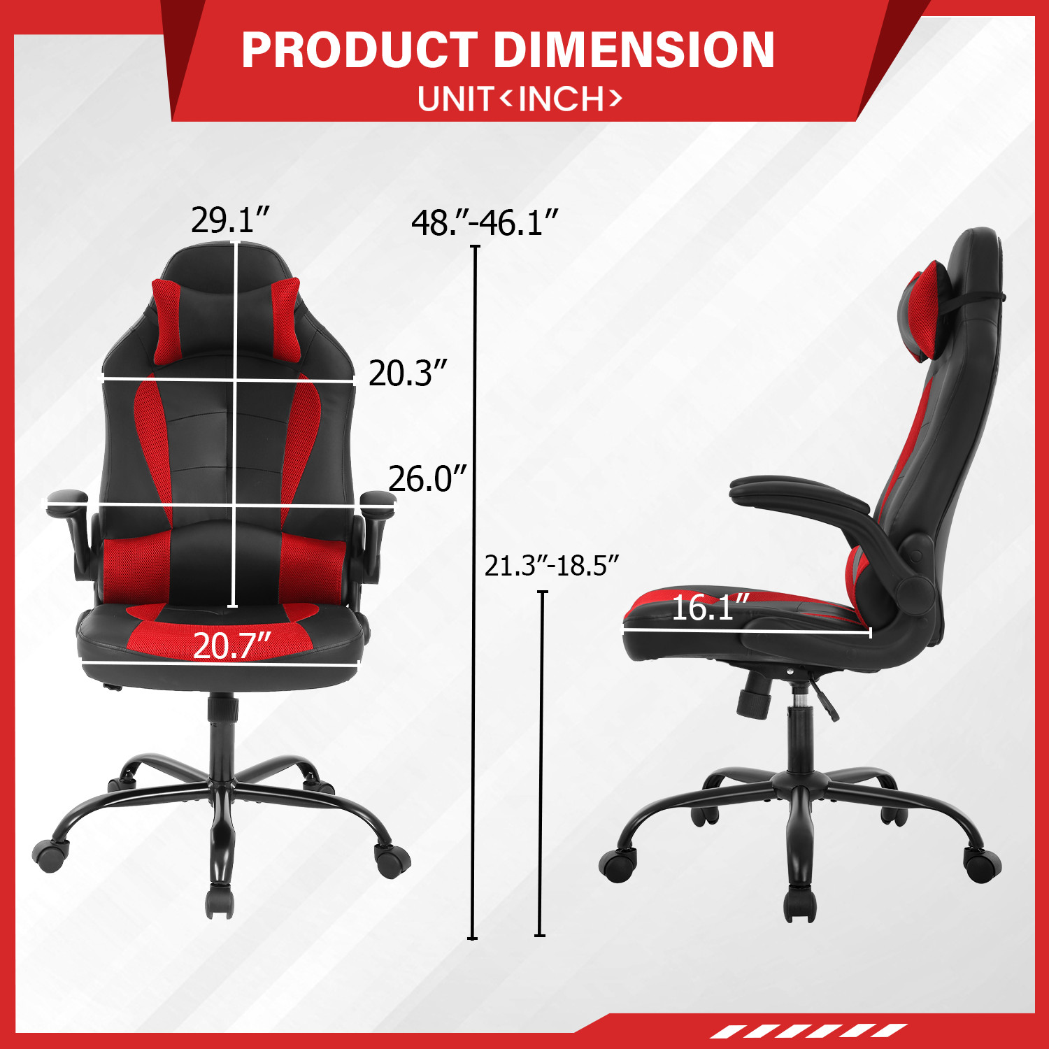 Gaming Chair Desk Chair Gamer Chair Ergonomic Office Chair With Lumbar Support