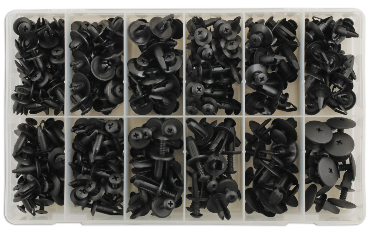 Connect Assorted Screw Rivet Trim Fixings 240pc 36044
