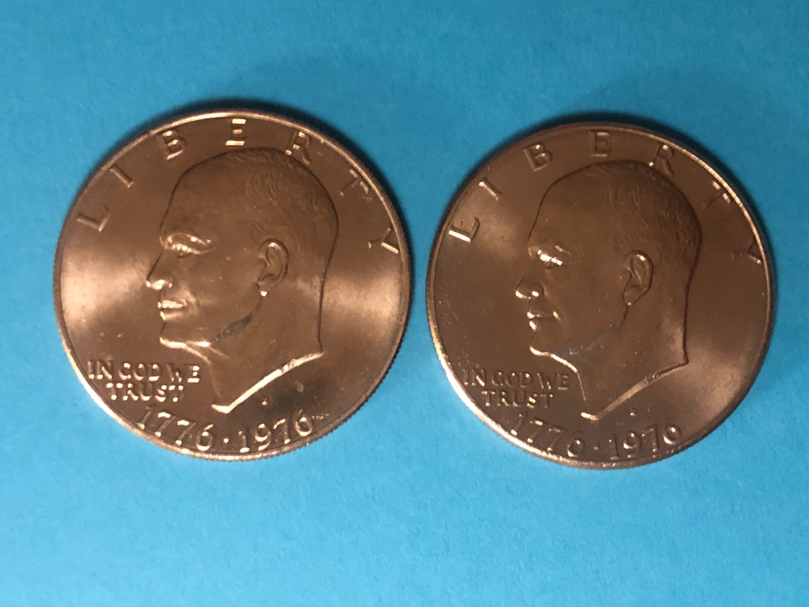 1776-1976  "D"  IKE  (Lot of 2)   NR-UNC,    "AWESOME PAIR"  (M3347)