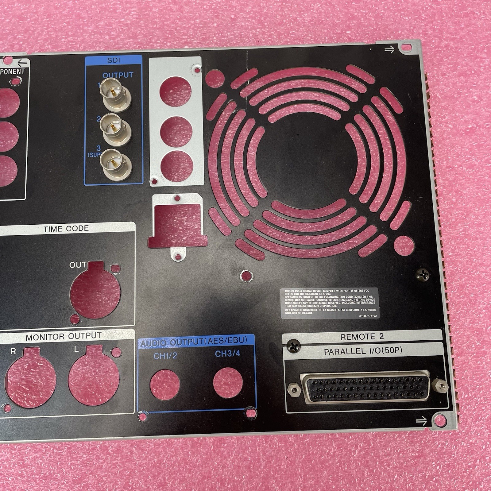 Sony BETACAM SX DNW-A65 Rear Back Panel W/ Screws