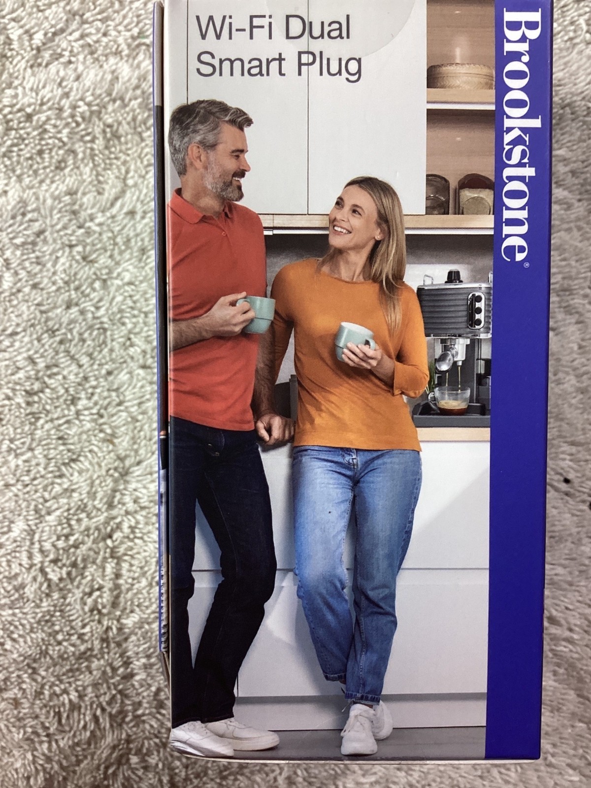 Brookstone Wi-Fi Dual Smart Plug With Alexa & Google Home Compatibility*NIB