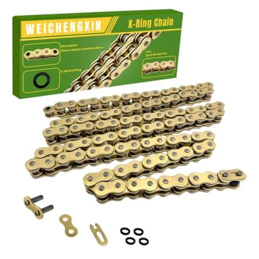 Gold 520 X-Ring Chain - UniversalEnhanced Durability & Performance 106 Links - 1