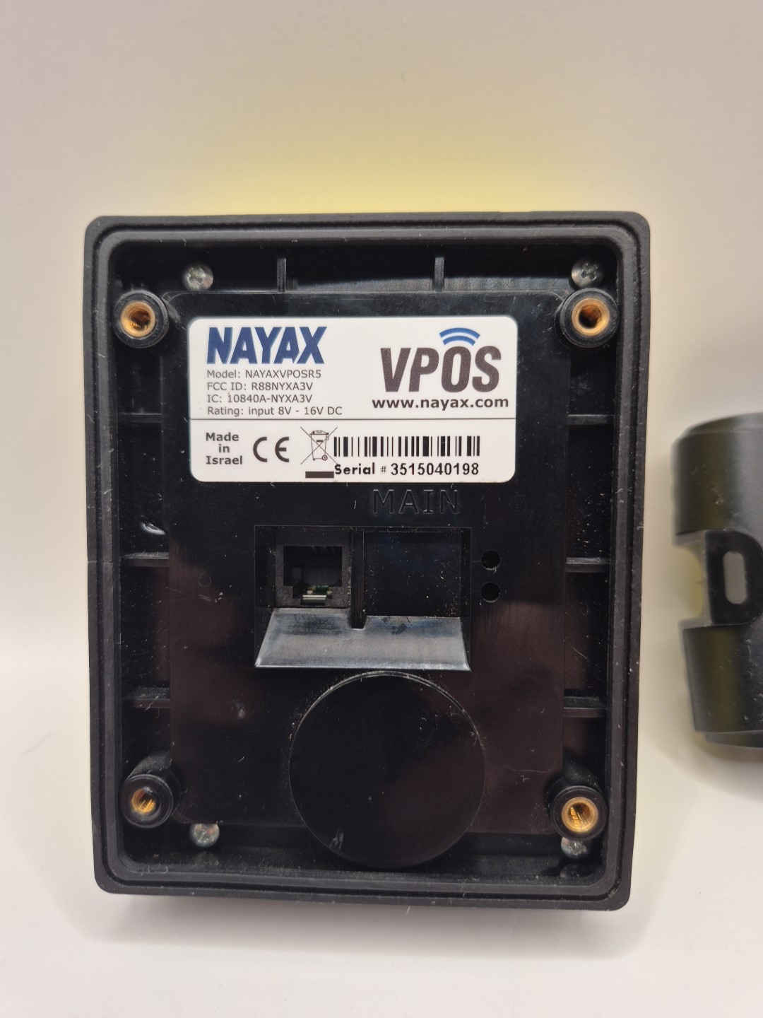 nayax vpos touch credit card reader with Telemetry