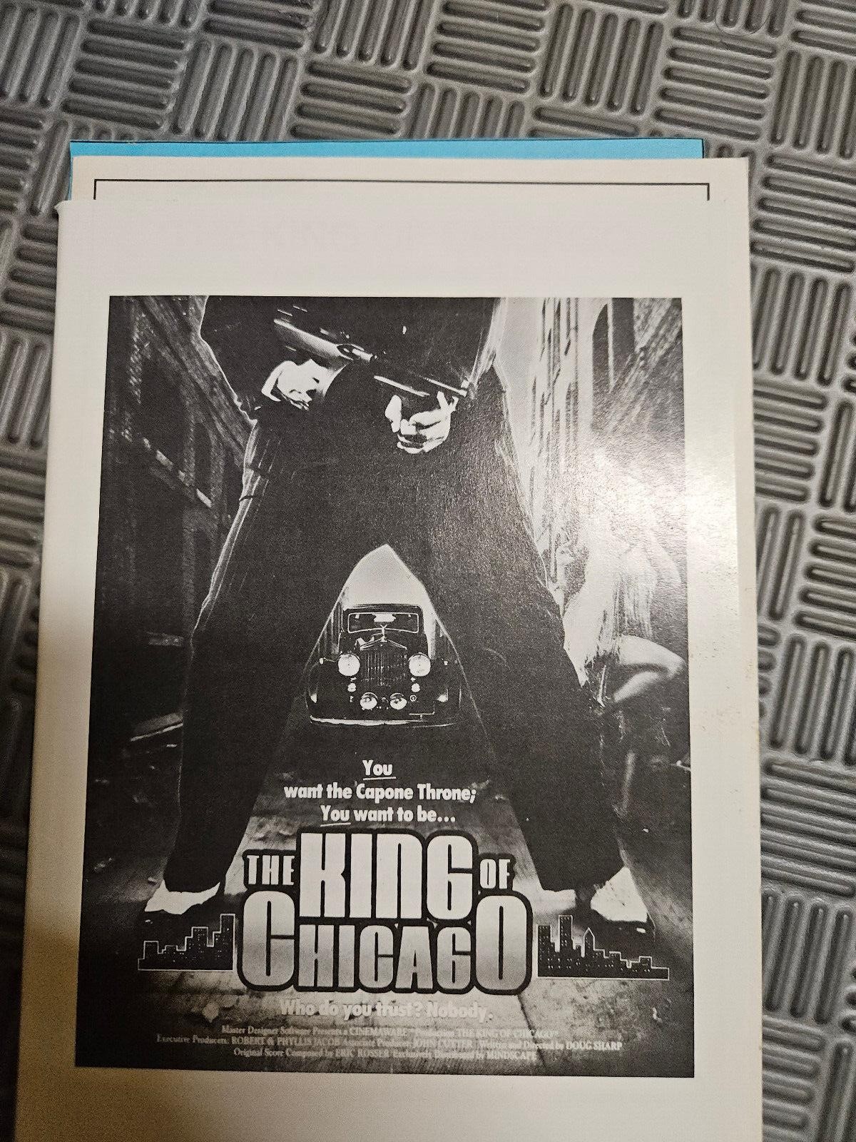 THE KING OF CHICAGO Manual for AMIGA