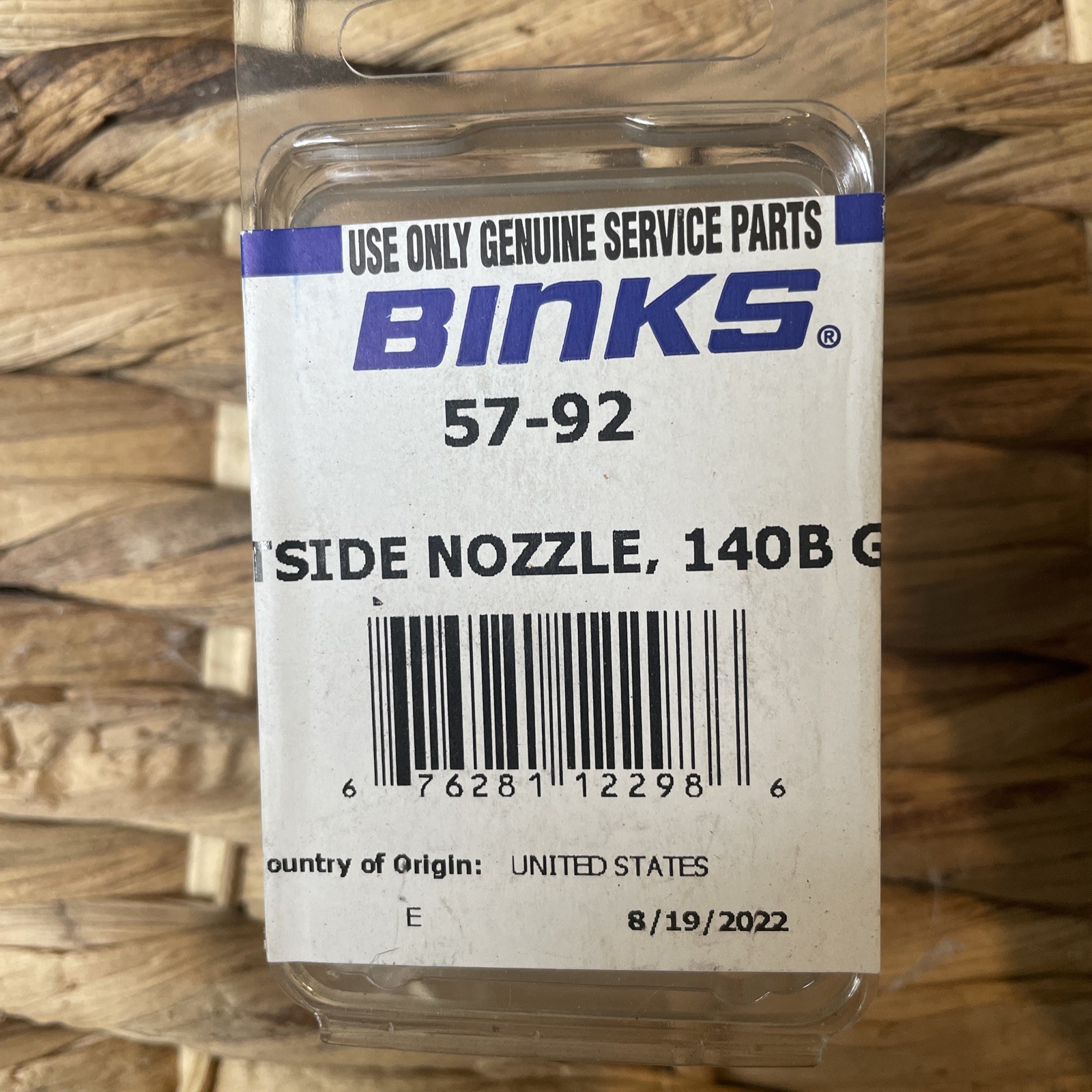 Binks 57-92 Outside Nozzle 140B Gun Genuine OEM Replacement Unit Tool Set