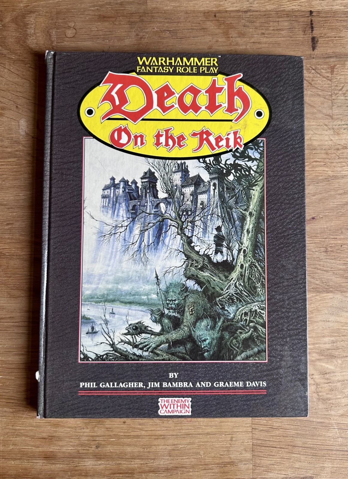 DEATH ON THE REIK WARHAMMER FANTASY ROLEPLAY GAMES WORKSHOP GW 1988 HARDCOVER