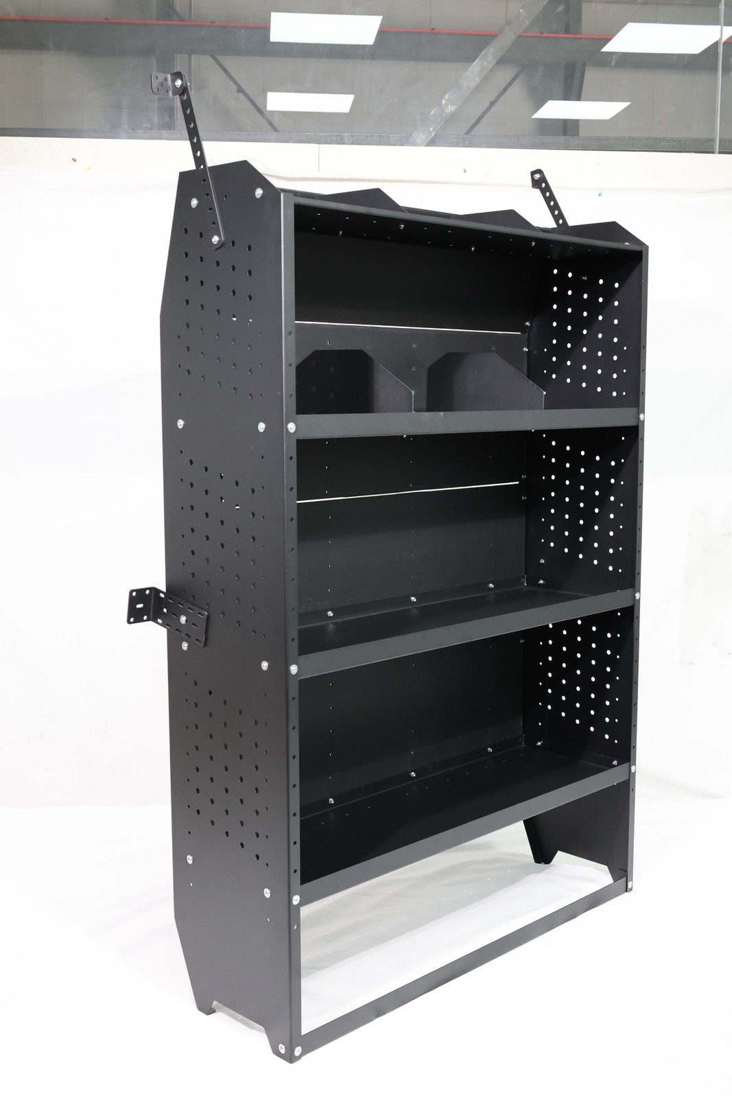 MELIPRON 32''W x 60''H x 13''D Mid/High Roof Steel Cargo Van Shelves Storage