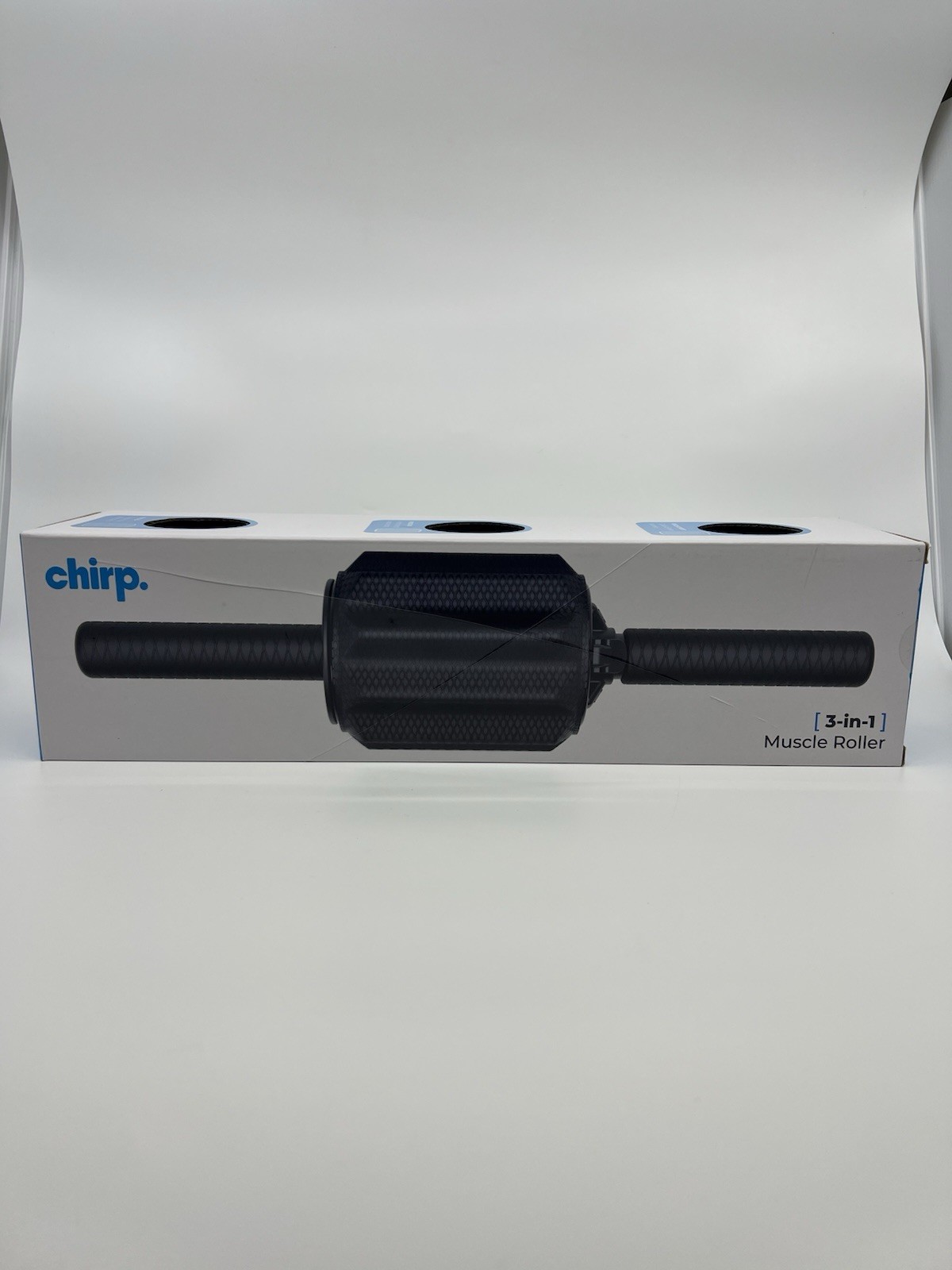 Chirp 3 in 1 Muscle Roller 3 Wheels Deep Tissue Massage Fitness Recovery NEW