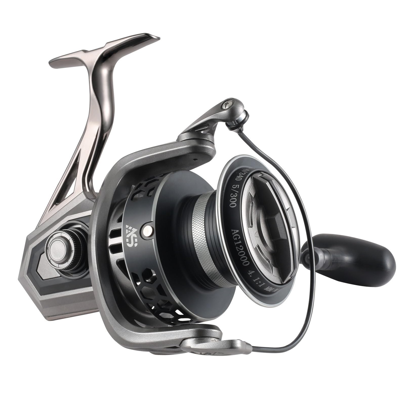 GARRET Spinning Reel, 8000/10000/12000 Aluminum Frame Surf Fishing Reels, Carbon