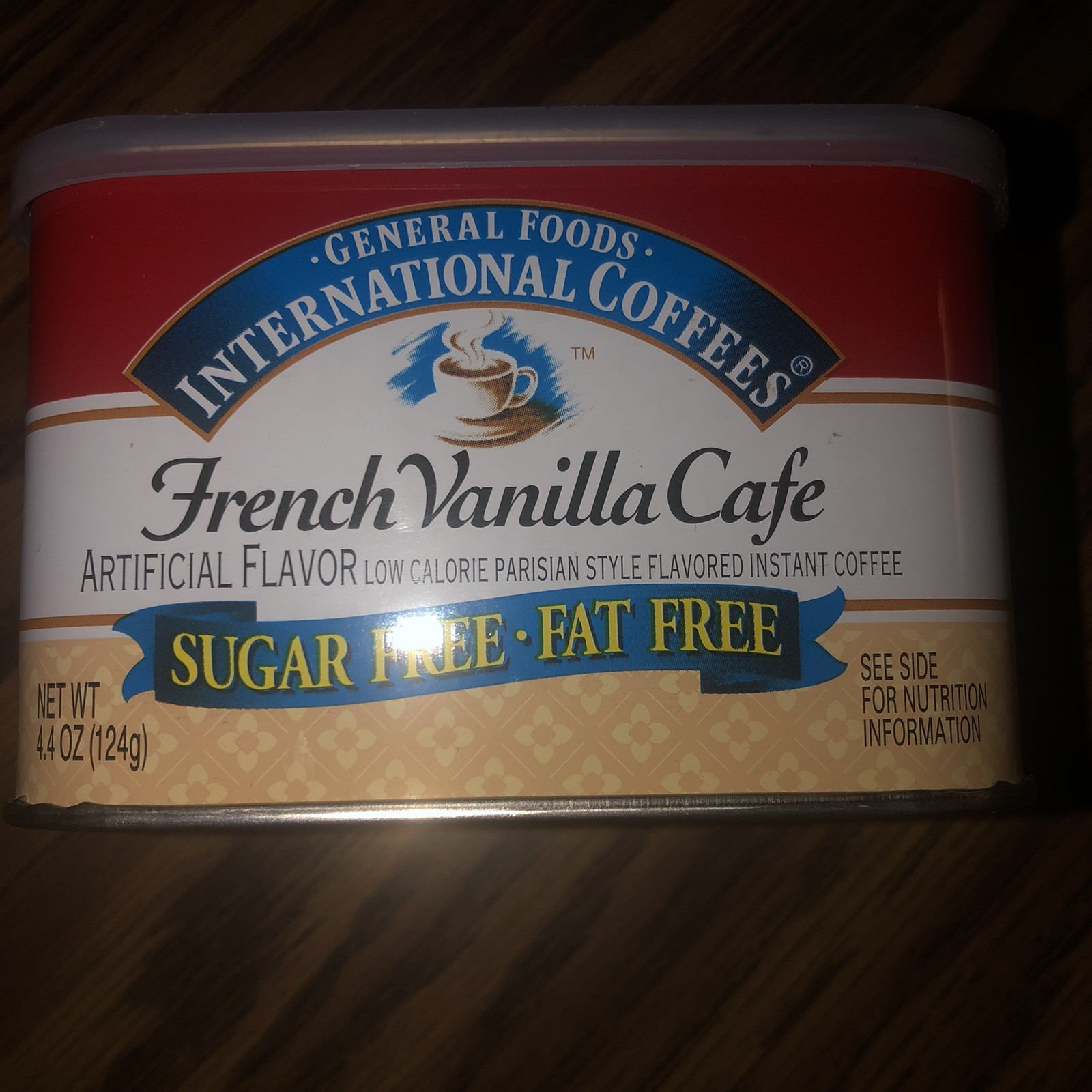 VTG General Foods INTERNATIONAL COFFEE French Vanilla Café Sugar Fat Free Sealed