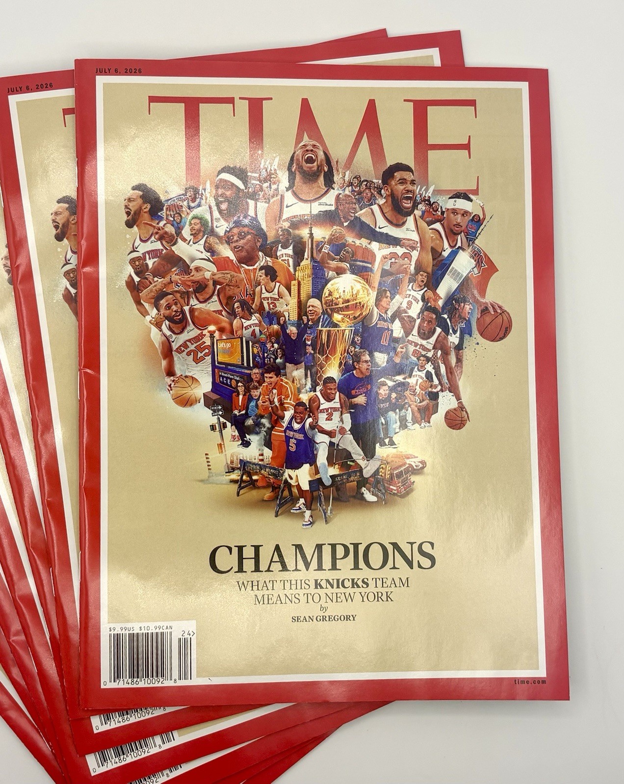 Time Magazine July 2026 * NEW YORK KNICKS NBA CHAMPIONS * Brunson* New
