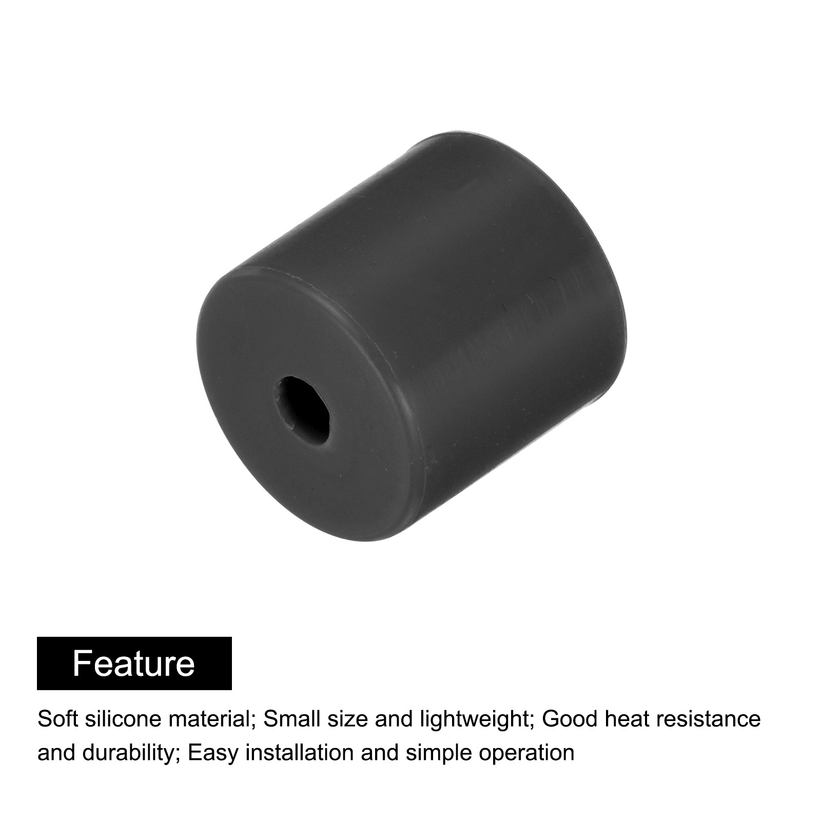 10Pcs Silicone Bed Mounts Leveling Column Silicone Buffer 16mm Black